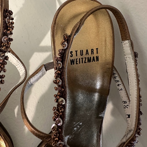 Stuart Weitzman beaded heel - Picture 3 of 4